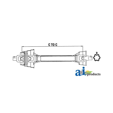 A & I Products Complete Constant Velocity Shafts, Cut to Length 0" x0" x0" A-WC584823A